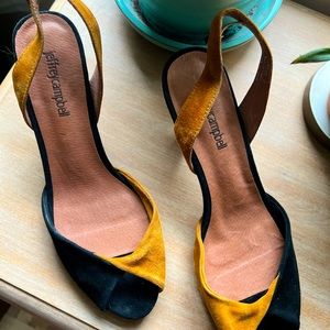 Jeffrey Campbell x Free People open Toe suede Sandals